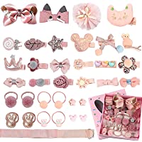 Los mejores  - VEGCOO 36 Piezas Horquillas Pelo Bebe Niña y Gomas del pelo Elásticos- Multicolor Clips Pinzas de Pelo Accesorios para…